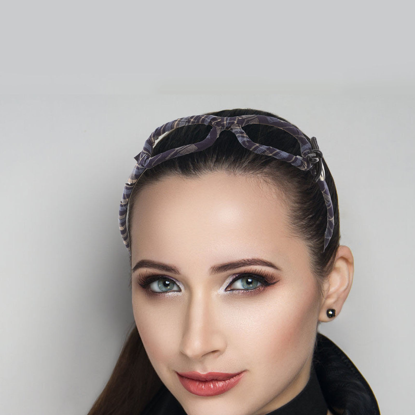 Photo Booth Prop - Bow Eyeglass Frame Headband High Top