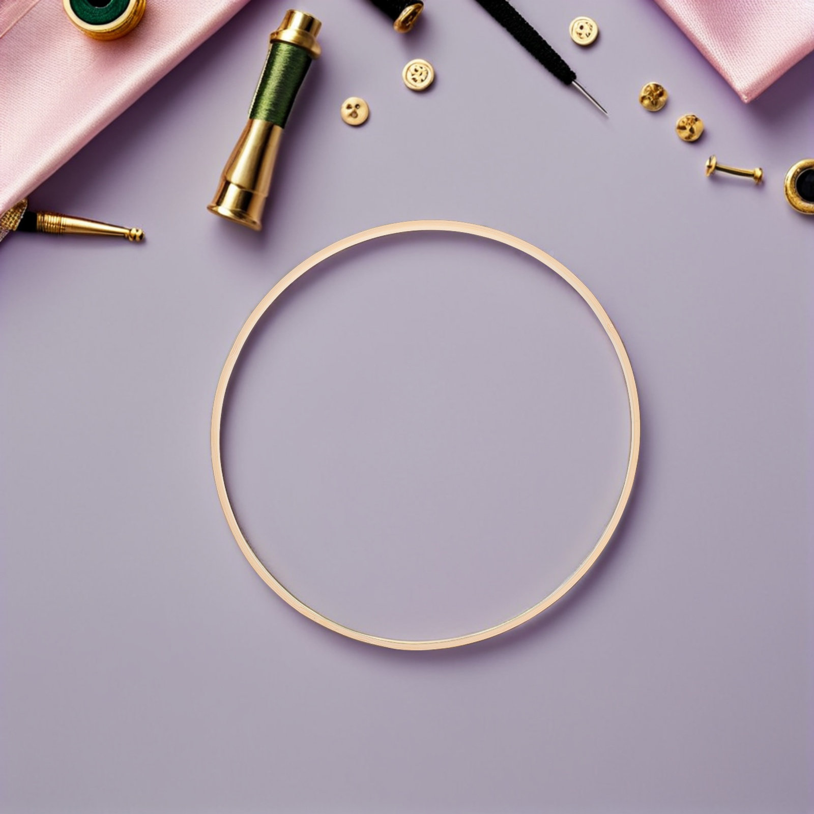 Wedding Floral Supply - 10Pcs Bamboo Floral Hoops 25Cm Wreath