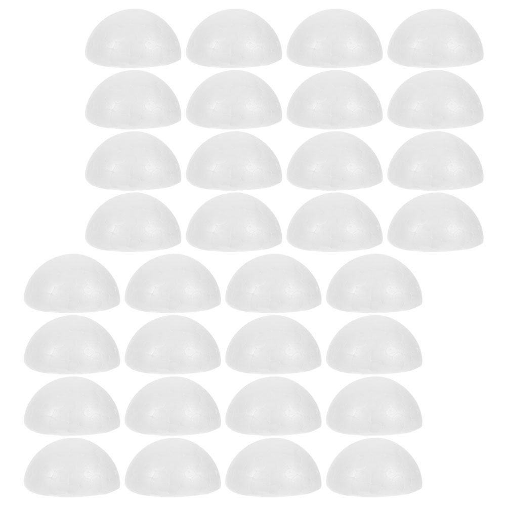 Wedding Floral Supply - 50Pcs White Half Ball Foam Floral