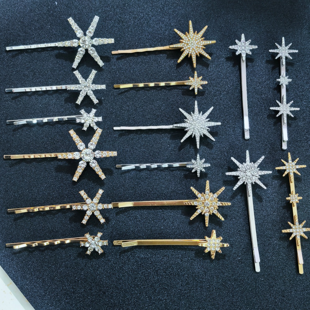 Wedding Supply Store - Crystal Star Hair Clip Pins For