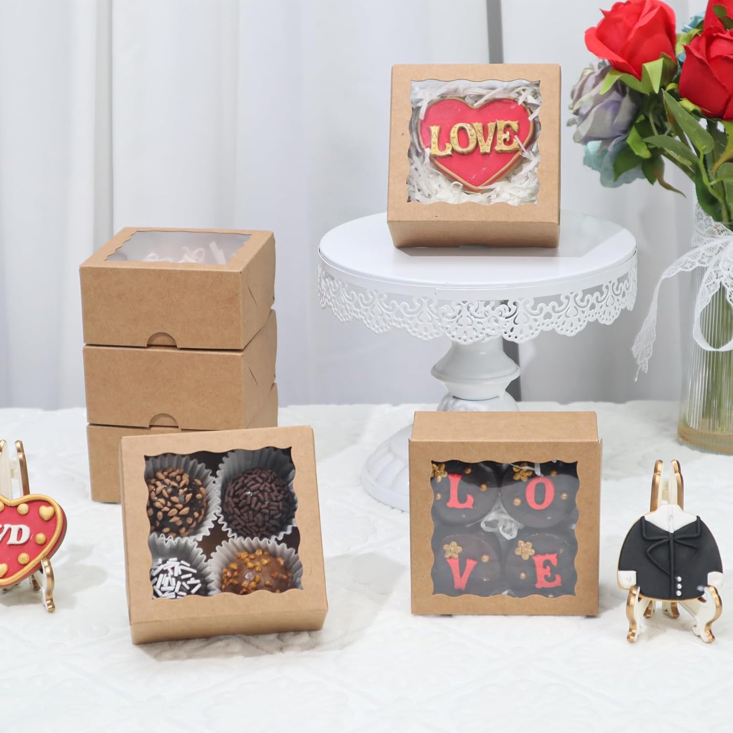Bakery Boxes 50-Count 4x4x2 In - Wedding Favor Box avis et prix