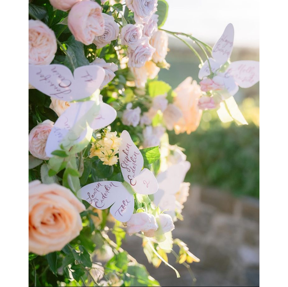 Custom Elegant Butterfly Menu  - Wedding Supply Business avis et prix