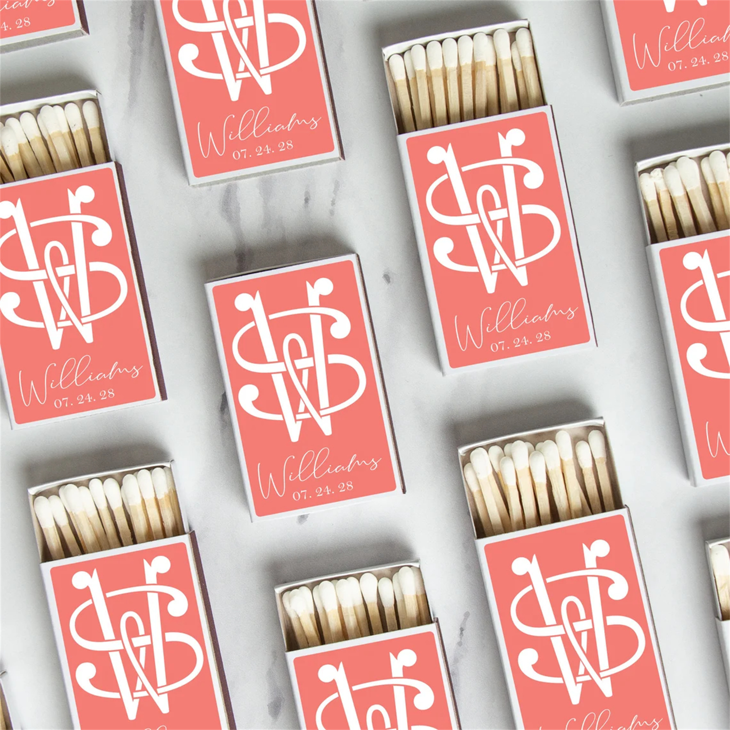 Custom Wedding Matchbooks SET  - Champagne Tower Set avis et prix