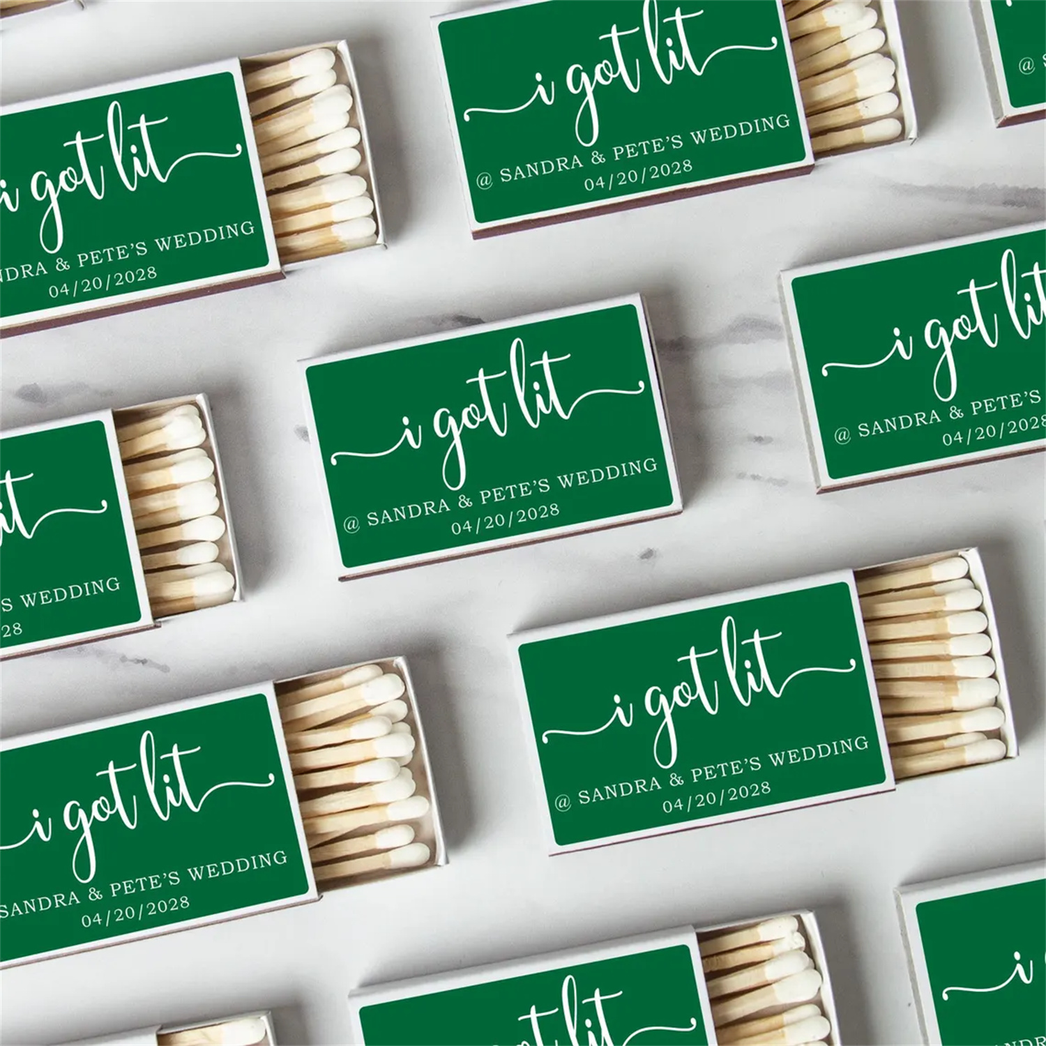 Custom Wedding Matchbooks SET  - Champagne Tower Set avis et prix