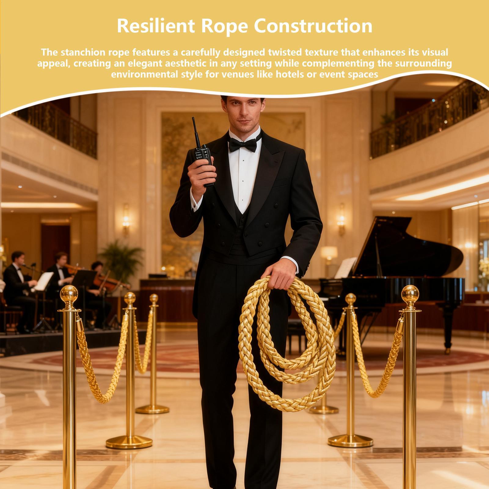Stanchion Rope 4.9ft Twisted R - The Wedding Supply Store avis et prix