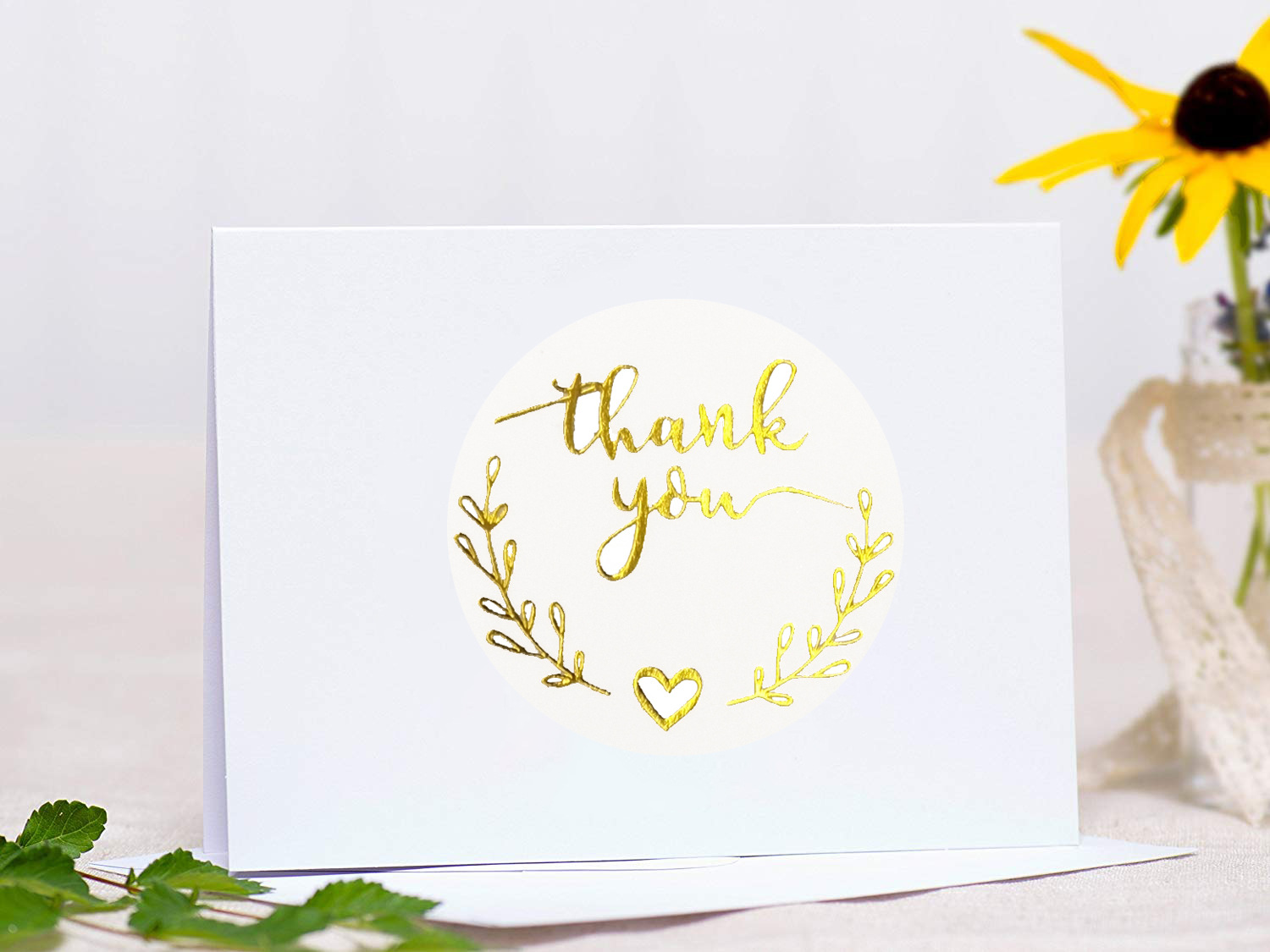 100-500pcs Gold Thank You Stic - Wedding Supply Business avis et prix