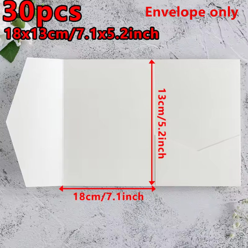 30pcs 18x13cm Green Envelopes  - Wedding Supply Business avis et prix