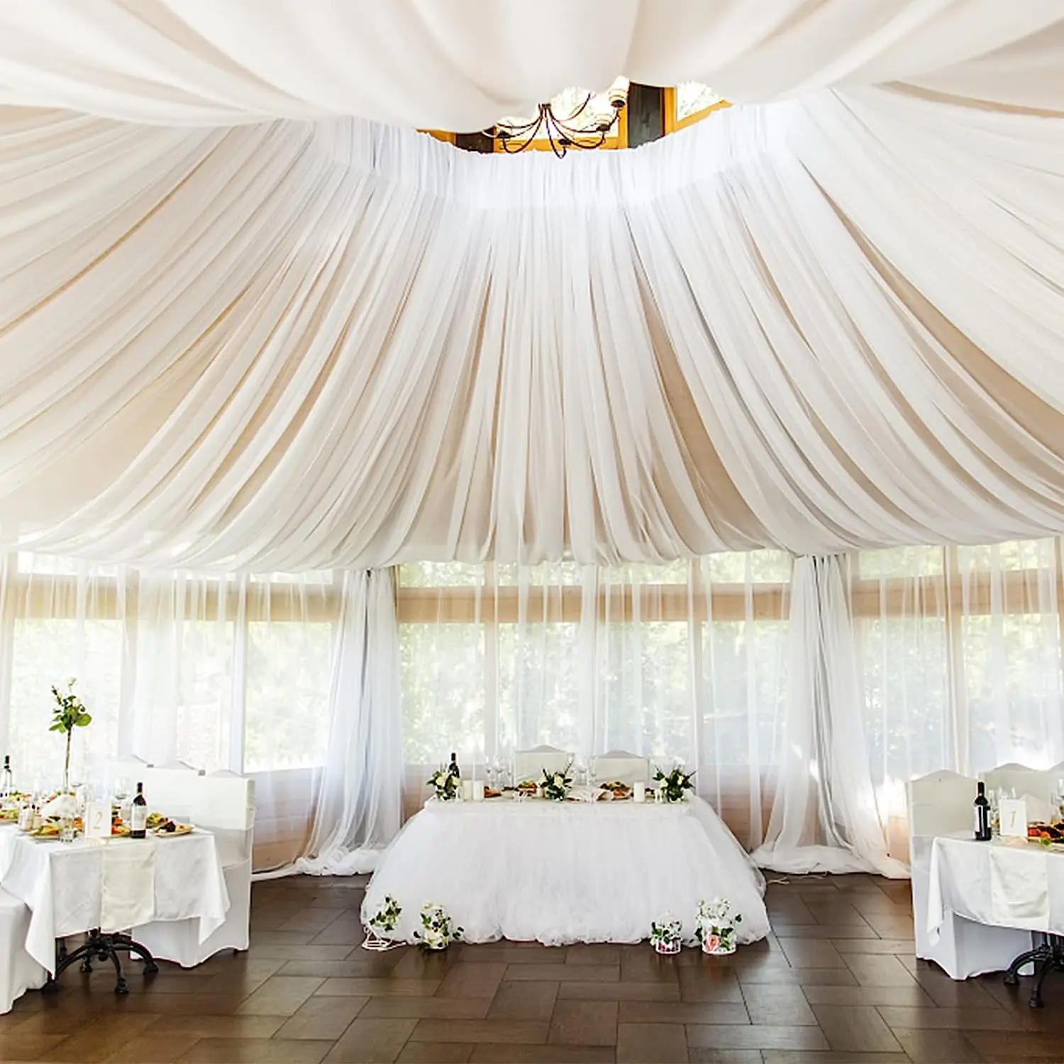 White Wedding Dress Ceiling Dr - Wedding Ceremony Supply avis et prix