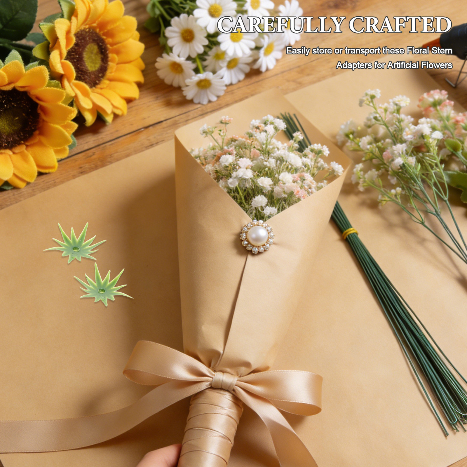 40Pcs Artificial Sunflower Cal - Wedding Floral Supply avis et prix