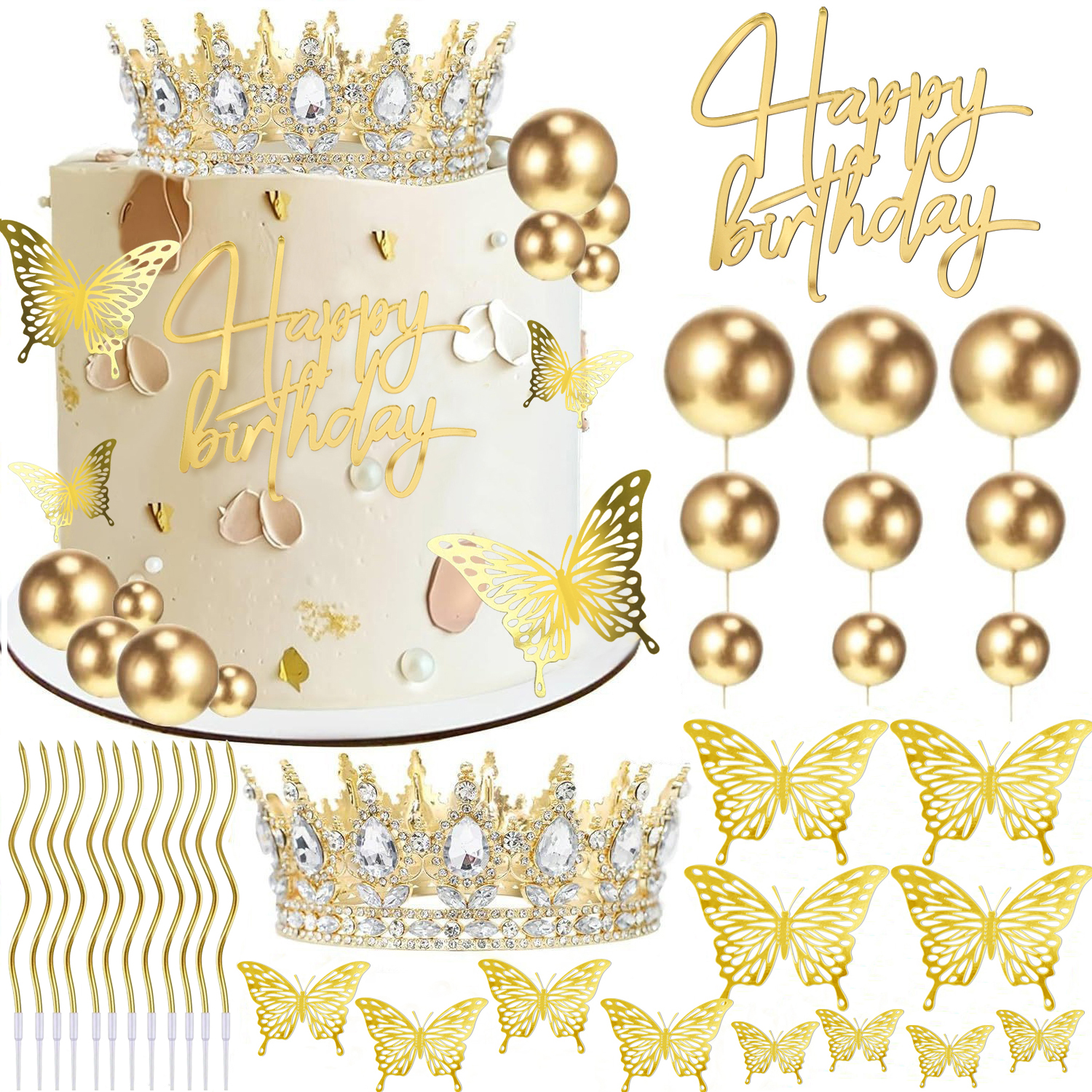 1set Gold Pink Silvery Crown C - Unity Candle Set avis et prix