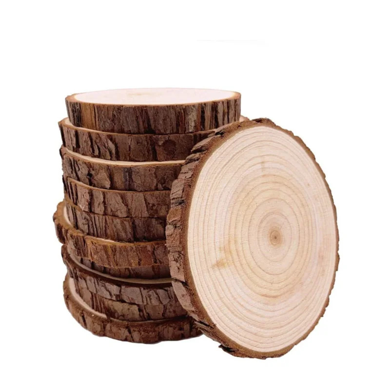 Unfinished natural wood slices - Wedding Ceremony Supply avis et prix