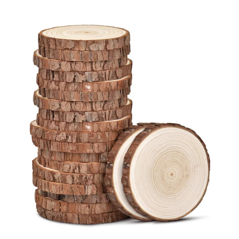 Unfinished natural wood slices - Wedding Ceremony Supply avis et prix