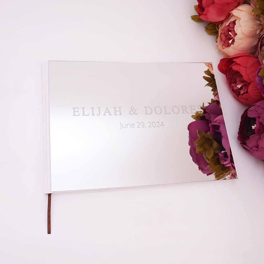 25x18cm Custom Horizontal Acry - Personalized Guest Book avis et prix