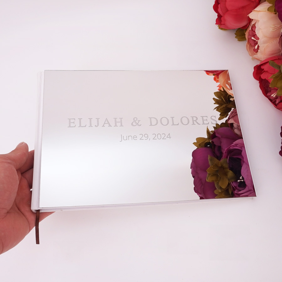 25x18cm Custom Horizontal Acry - Personalized Guest Book avis et prix
