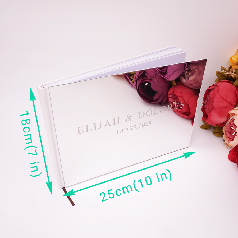 25x18cm Custom Horizontal Acry - Personalized Guest Book avis et prix