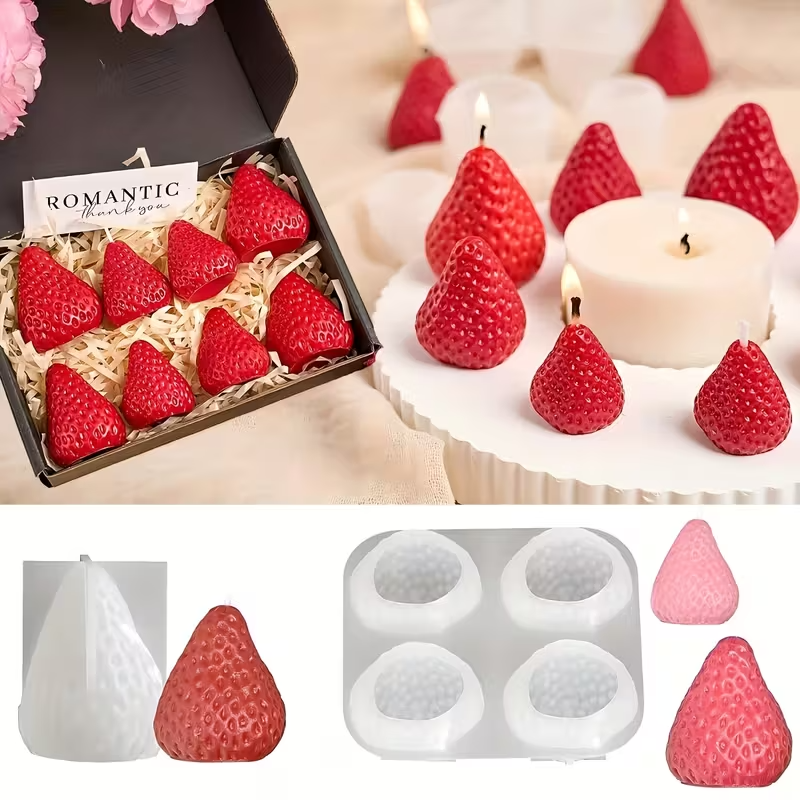 Strawberry Silicone Candle Mol - Unity Candle Set avis et prix