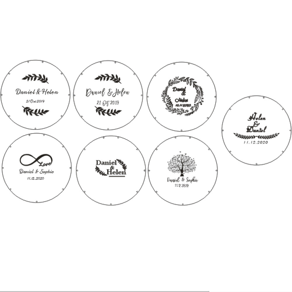 Personalized Acrylic round wed - Personalized Guest Book avis et prix