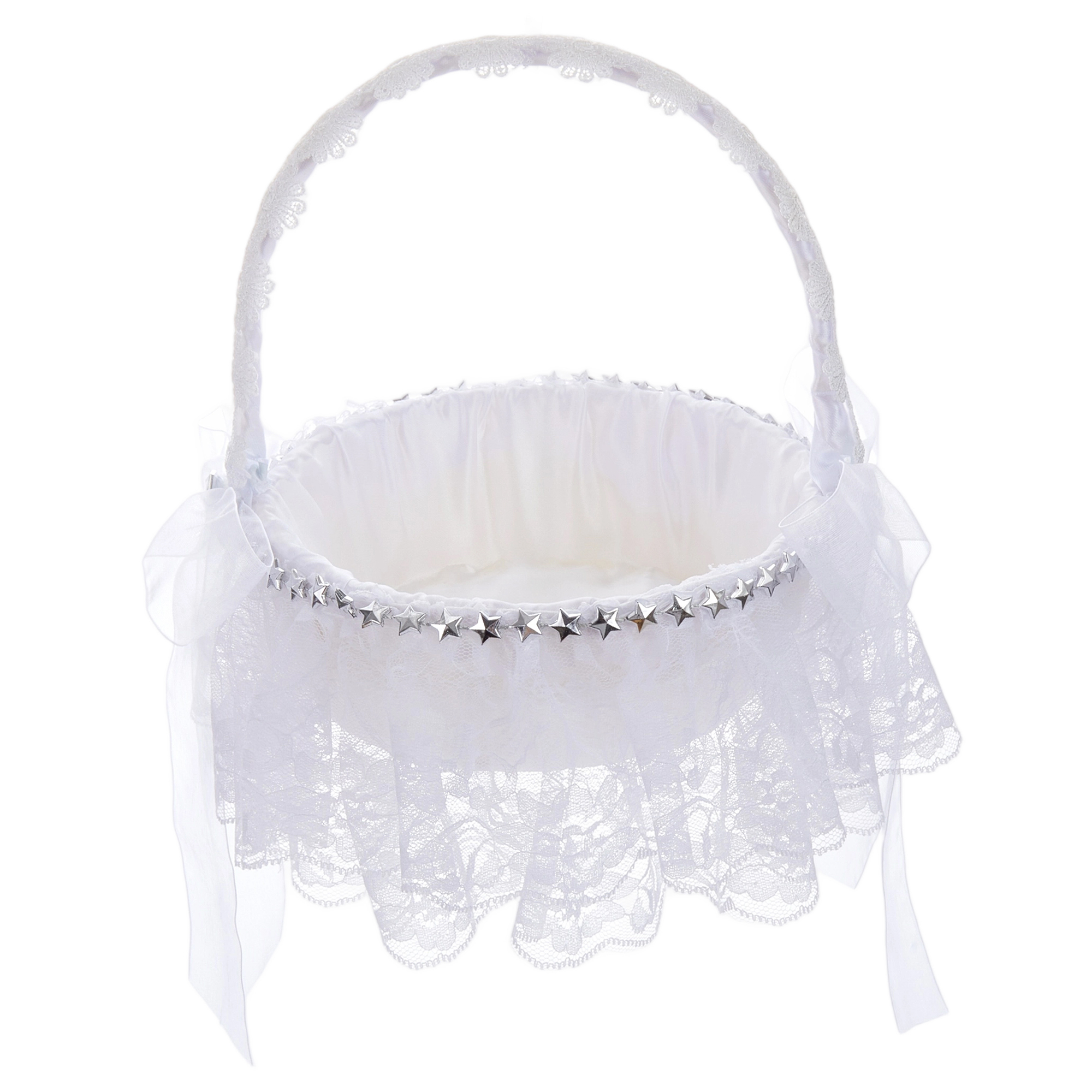 Rustic Burlap Flower Girl Bask - Wedding Ceremony Supply avis et prix