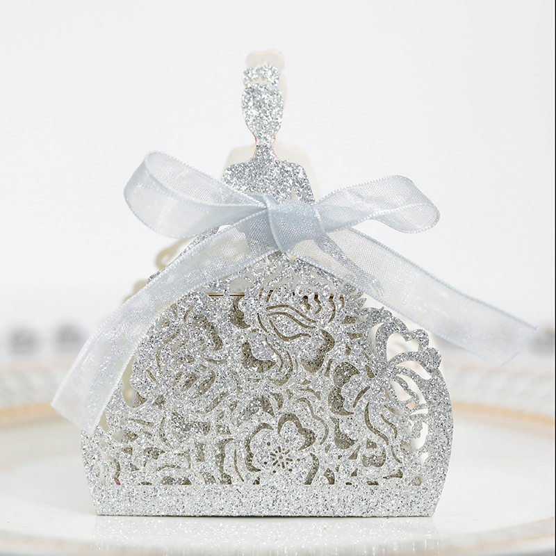 10Pcs/set Bride Flower Dresses - Wedding Favor Box avis et prix