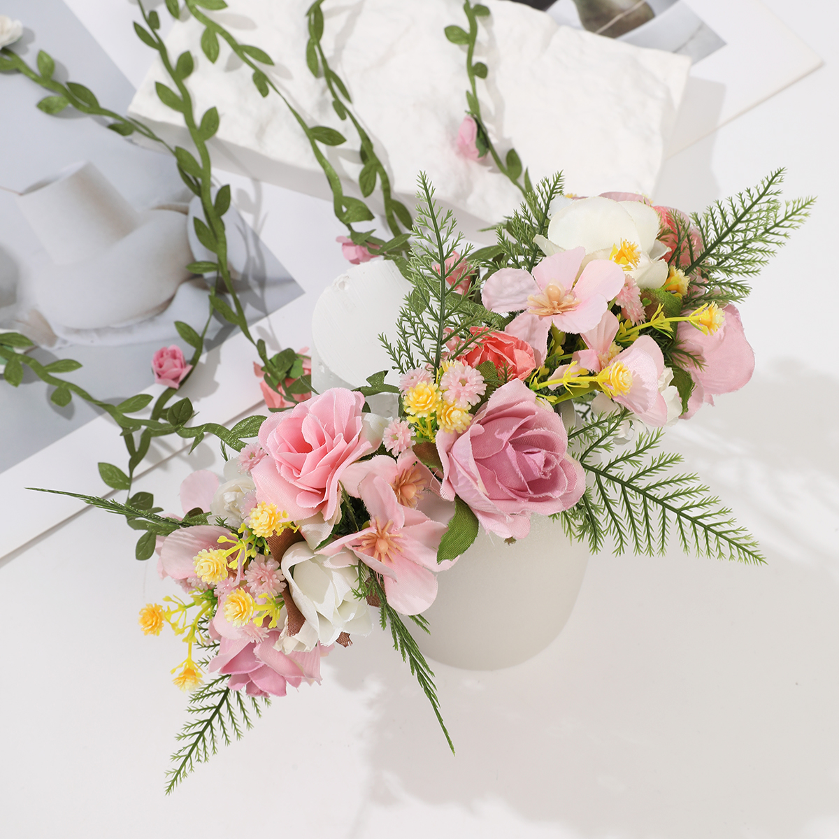 1pc Bohemian Rattan Flower Vin - Wedding Supply Store avis et prix