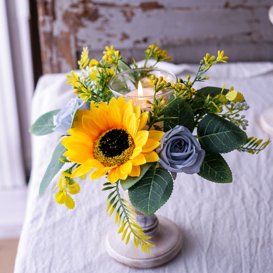 Simulation Sunflower Wreath Ca - Unity Candle Set avis et prix