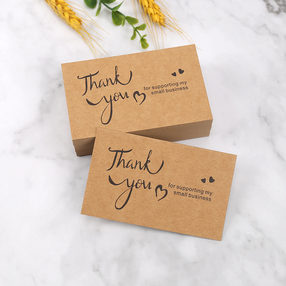 50pcs Thank You Cards Kraft Pa - Wedding/Event Supply Store avis et prix