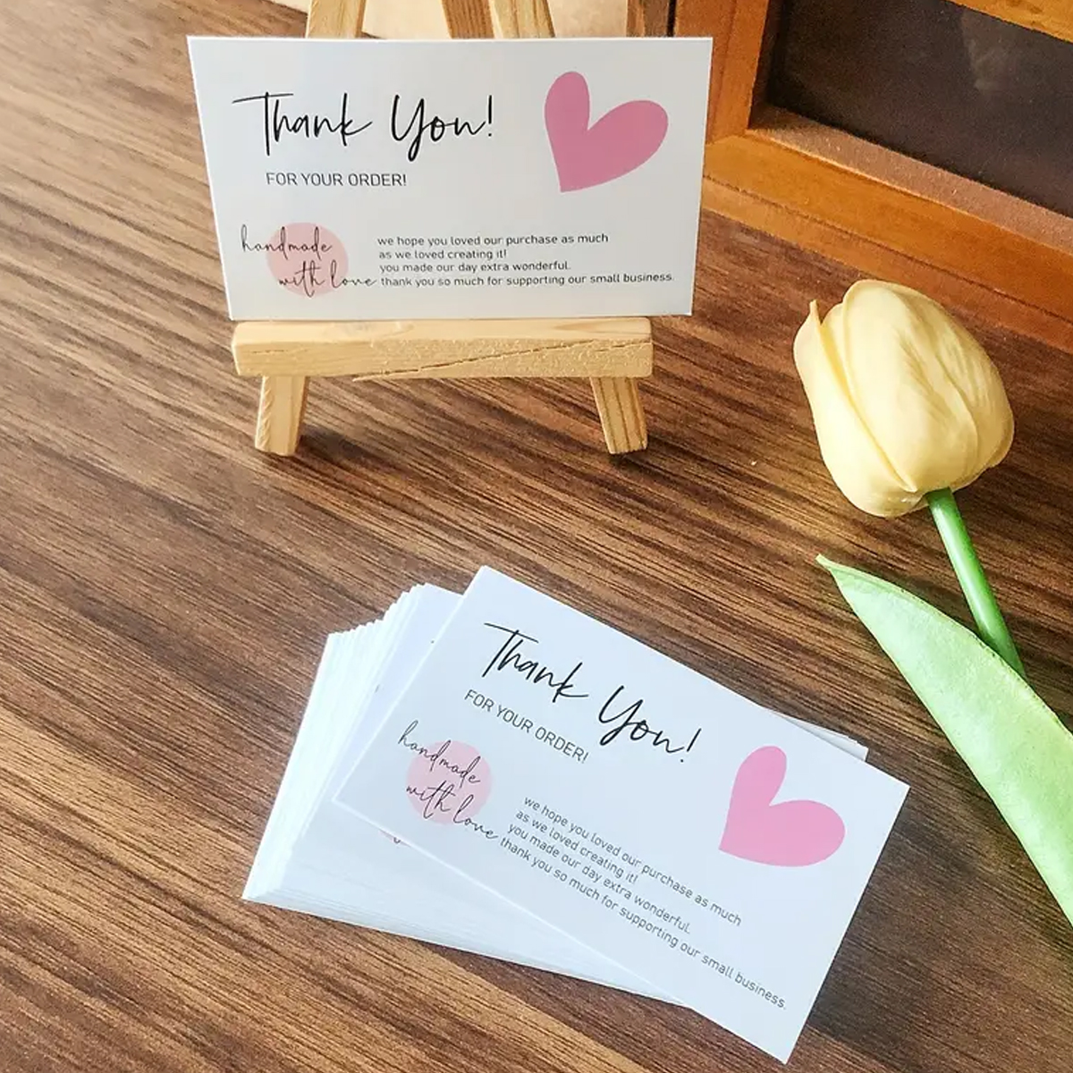 50pcs Thank You Card Exquisite - Wedding Supply Business avis et prix