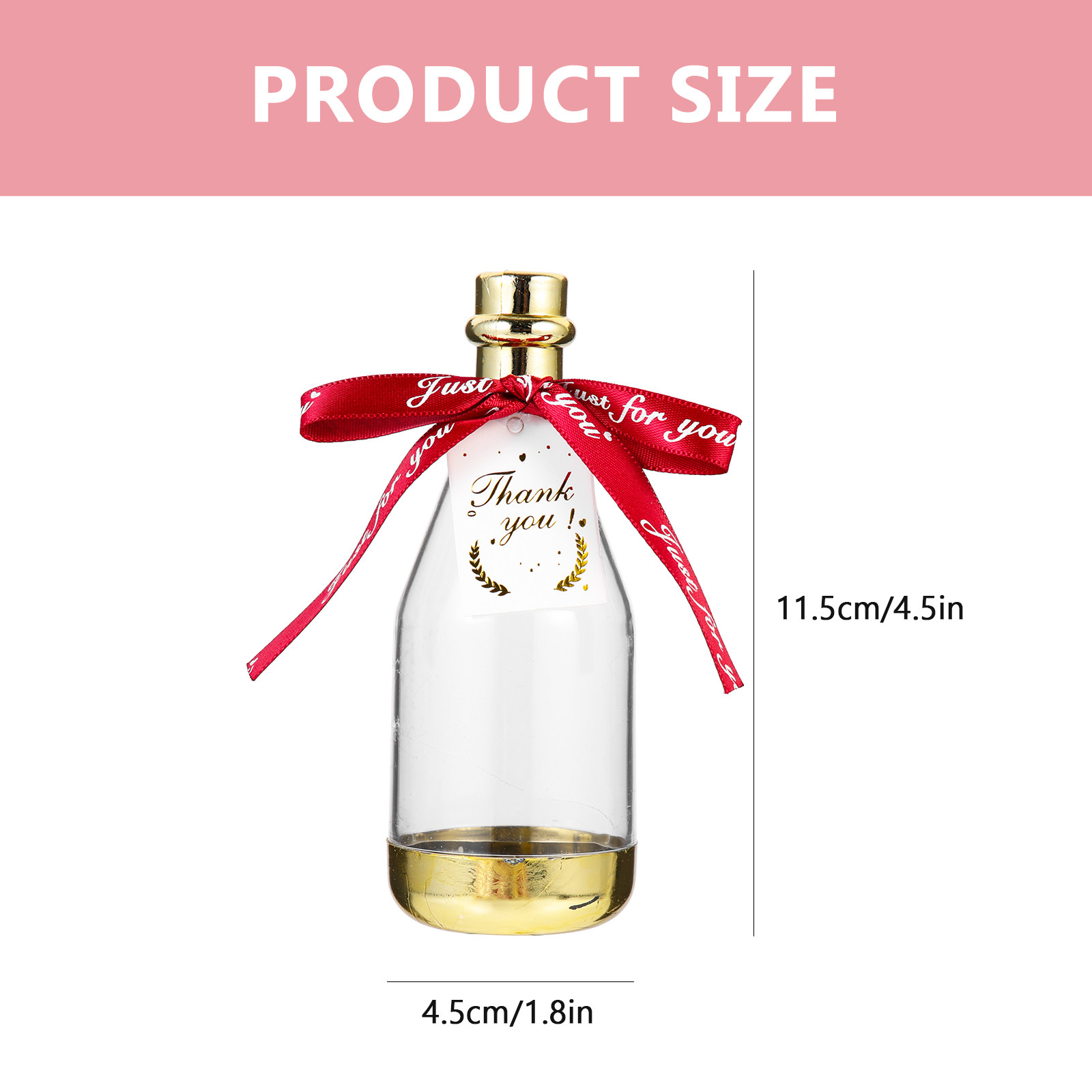 6Pcs Bottle Shaped Candy Conta - Wedding Favor Box avis et prix