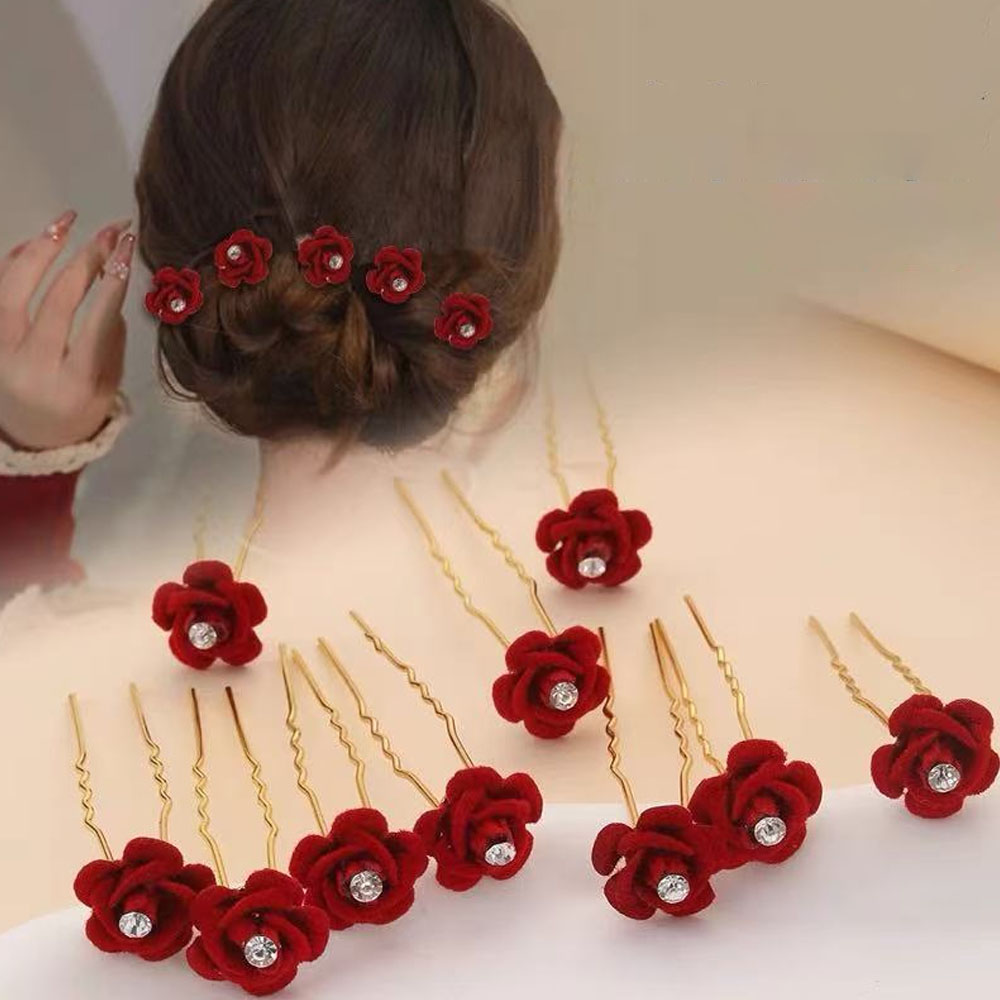 10Pcs Rose Hair Accessories We - Wedding Supply Store avis et prix