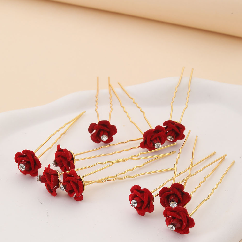 10Pcs Rose Hair Accessories We - Wedding Supply Store avis et prix