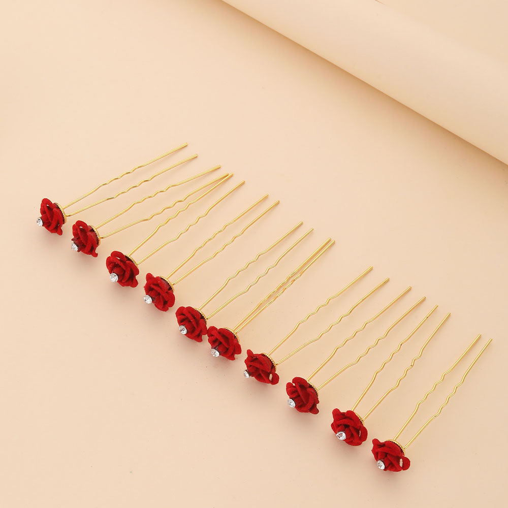 10Pcs Rose Hair Accessories We - Wedding Supply Store avis et prix