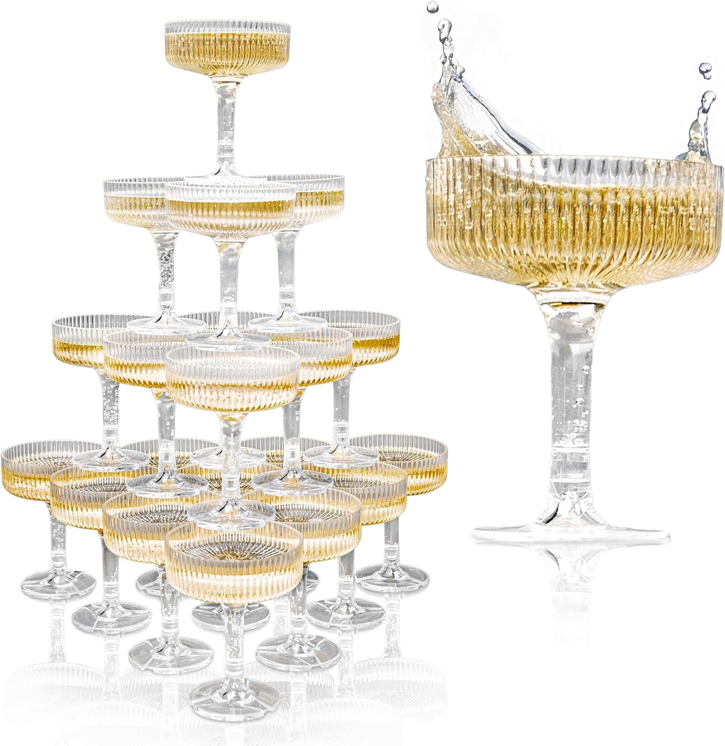 20-60PCS ACRYLIC Champagne Tow - Champagne Tower Set avis et prix