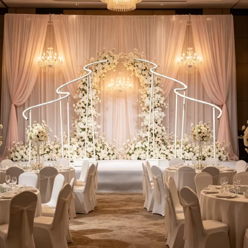 Luxury Wave Shape Frame Outdoo - Wedding/Event Supply Store avis et prix