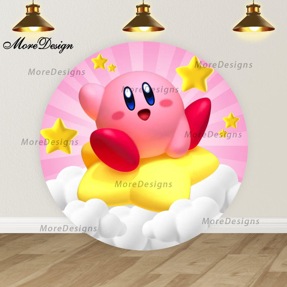 Cartoon Star Kirby Round Backd - Photo Booth Prop avis et prix