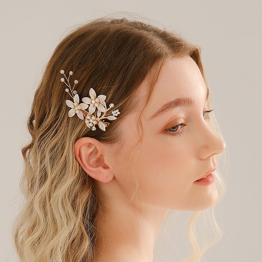 Handmade Pearl Flower Hair Cli - Wedding Supply Store avis et prix