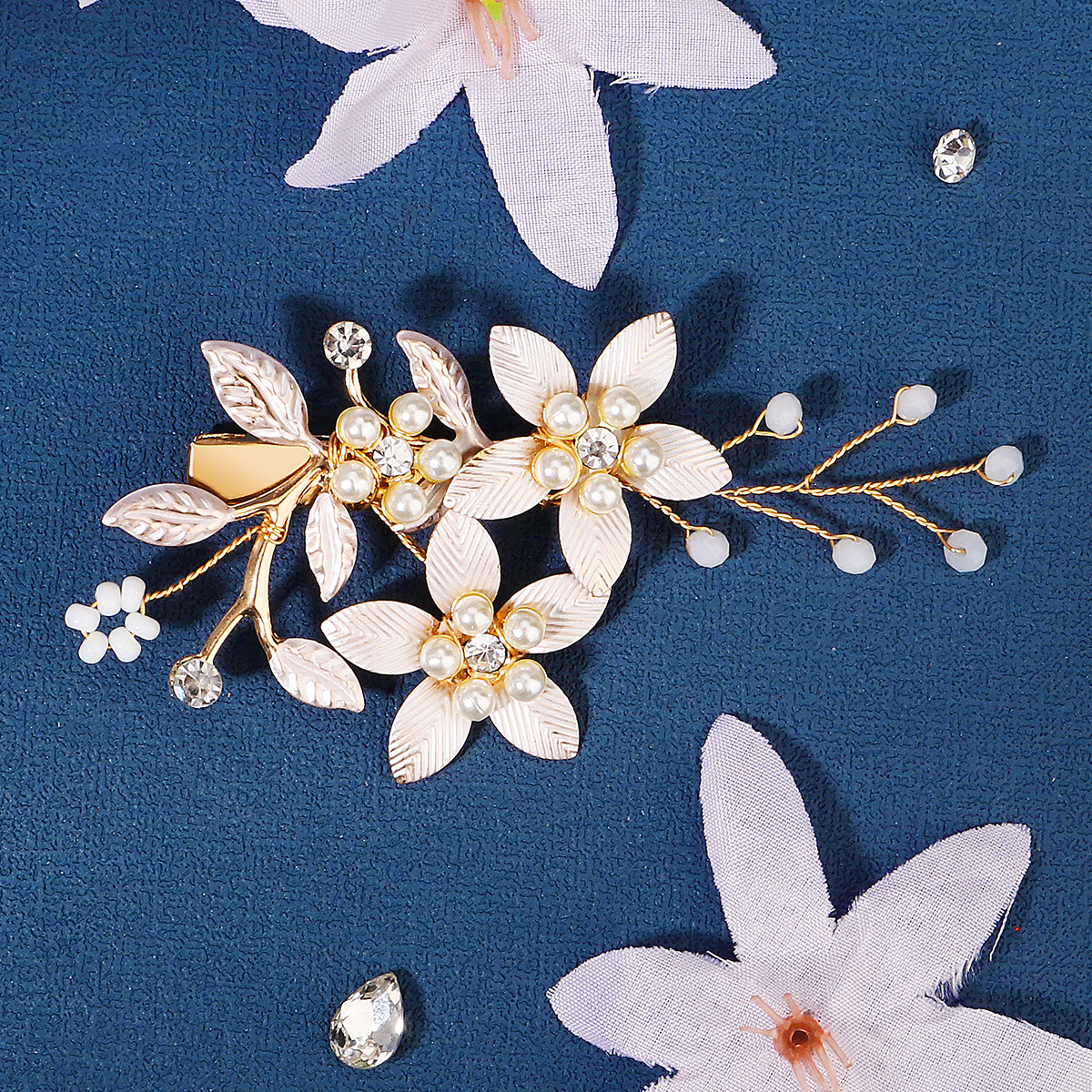 Handmade Pearl Flower Hair Cli - Wedding Supply Store avis et prix