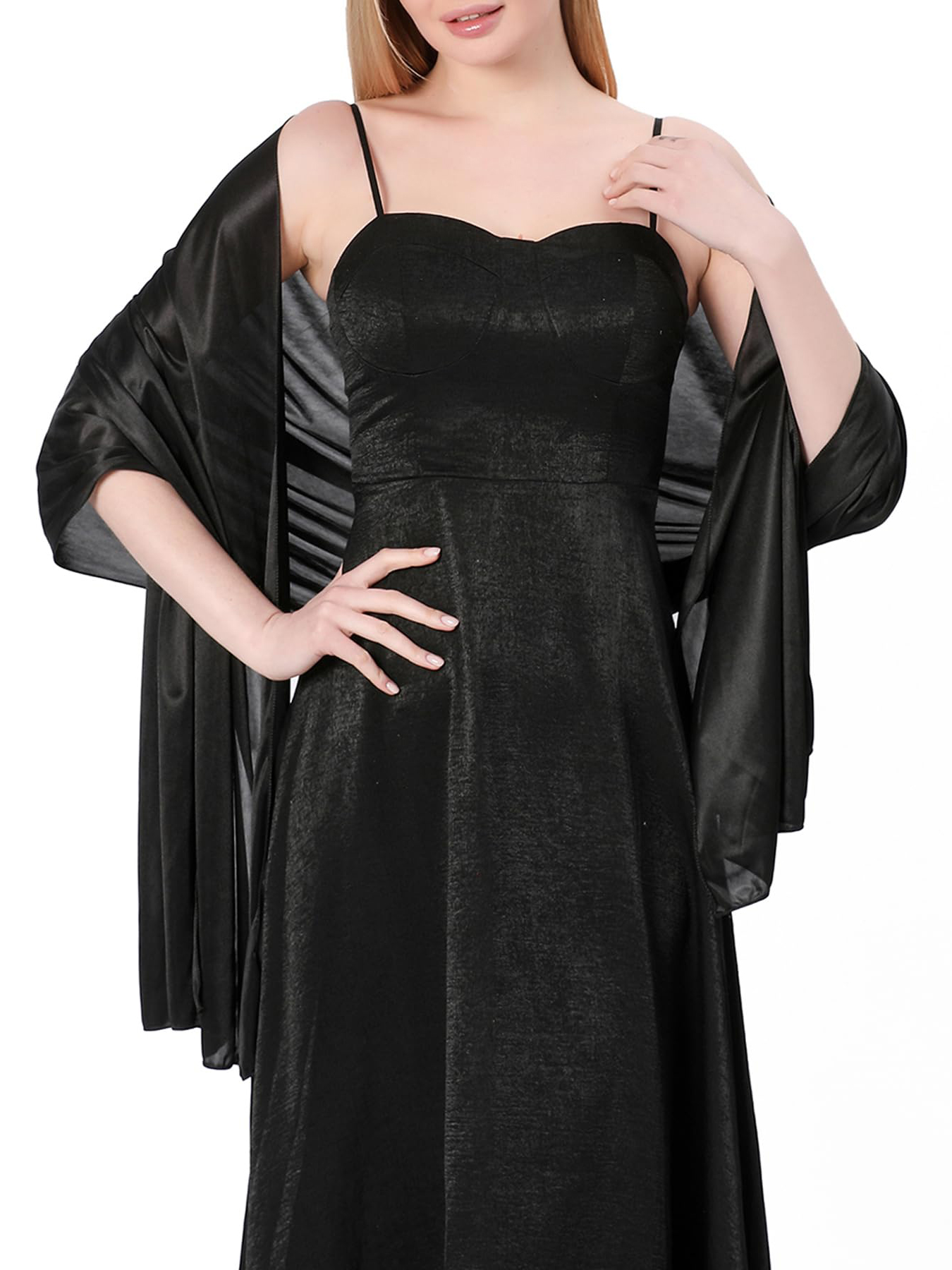 Satin Shawl Wraps for Women Ev - Wedding Dress Supply avis et prix
