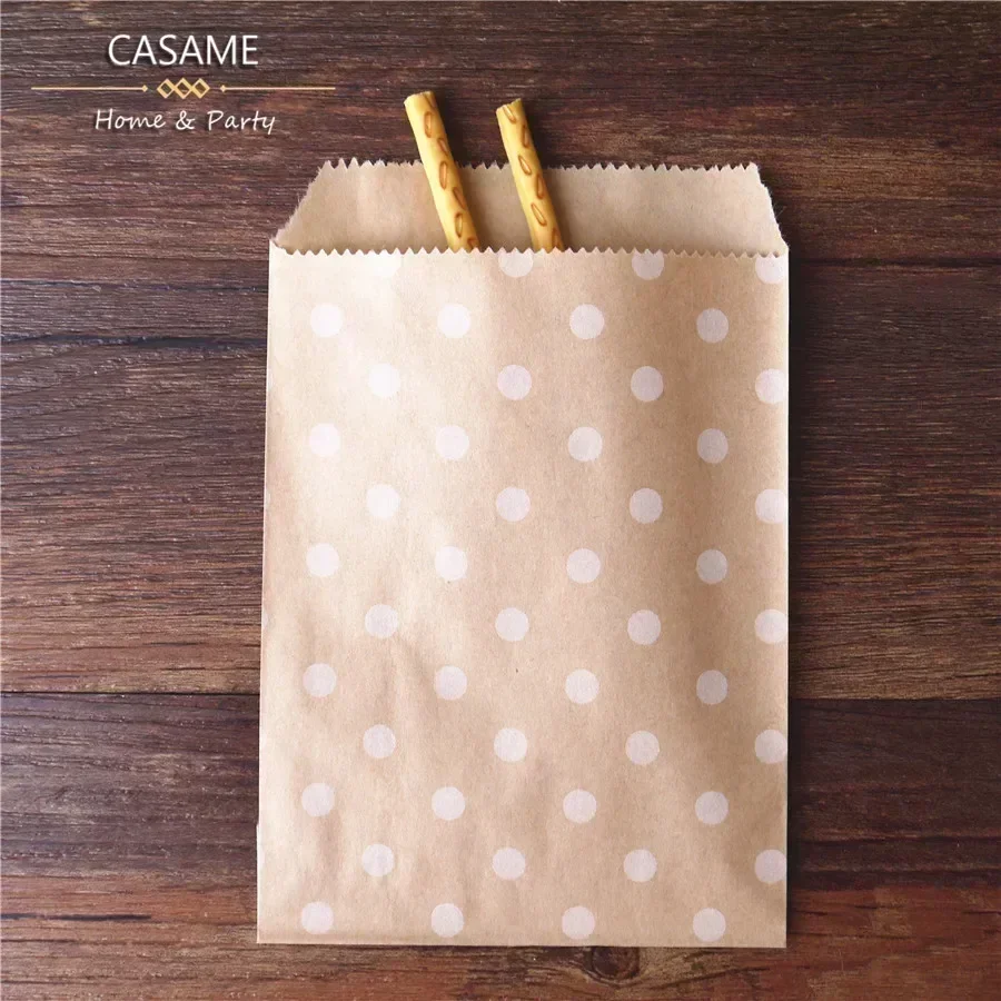 50pcs, 15x10cm Wave Dot Kraft  - Wedding Supply Business avis et prix