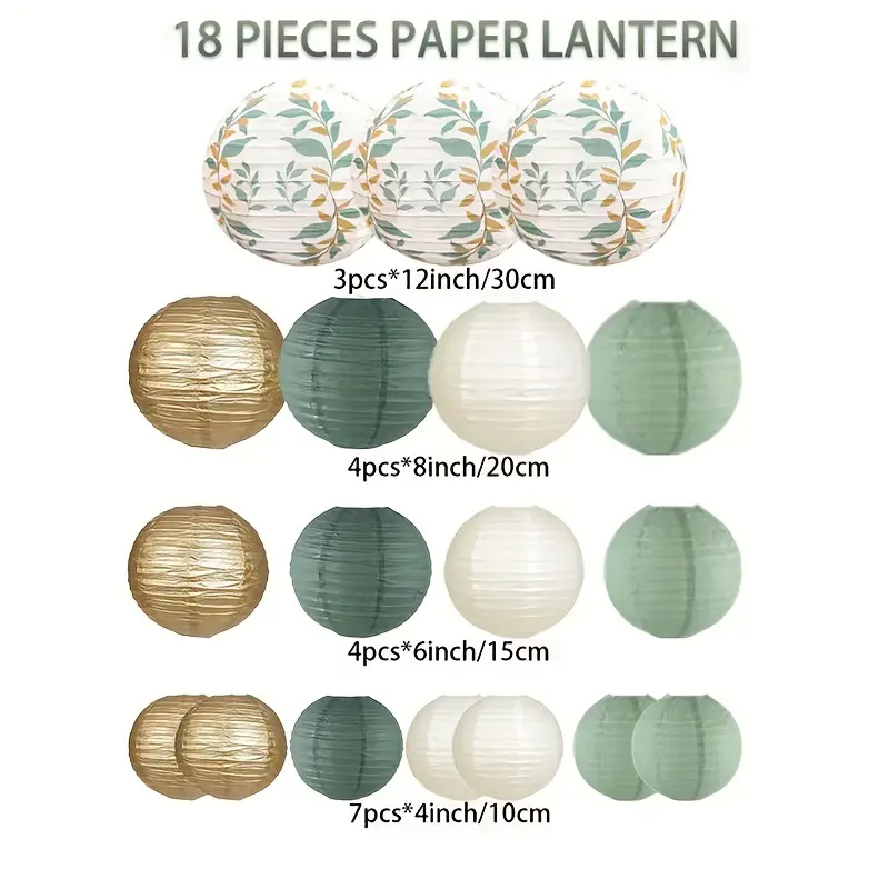 18-Piece Green Series Sage Gol - Wedding Ceremony Supply avis et prix