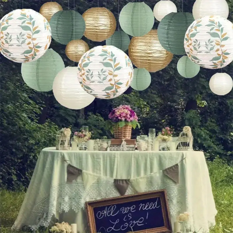 18-Piece Green Series Sage Gol - Wedding Ceremony Supply avis et prix