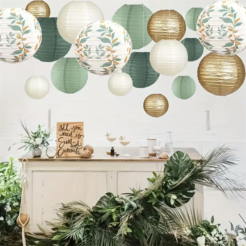 18-Piece Green Series Sage Gol - Wedding Ceremony Supply avis et prix