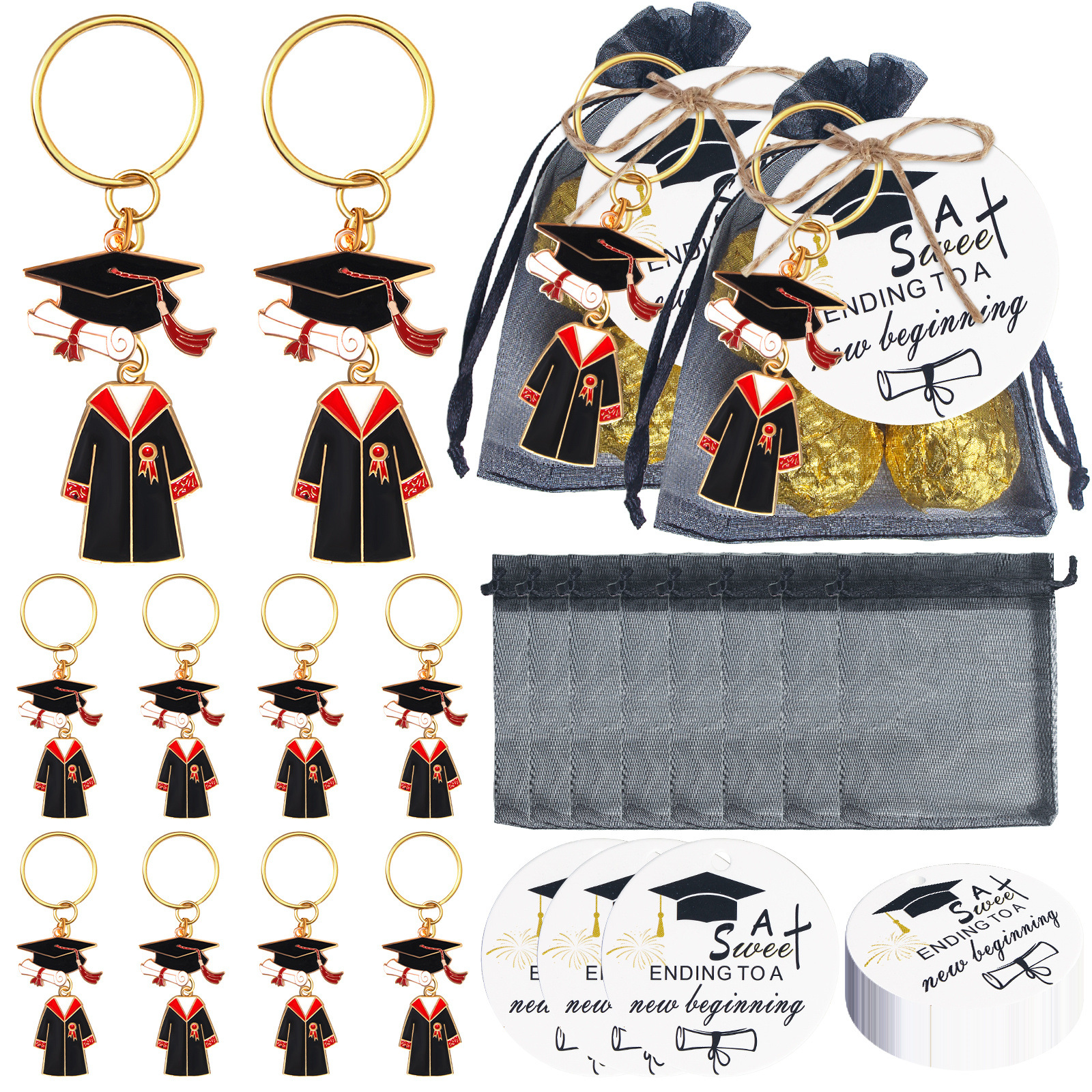 20 Sets Doctoral Cap Graduatio - Wedding Ceremony Supply avis et prix