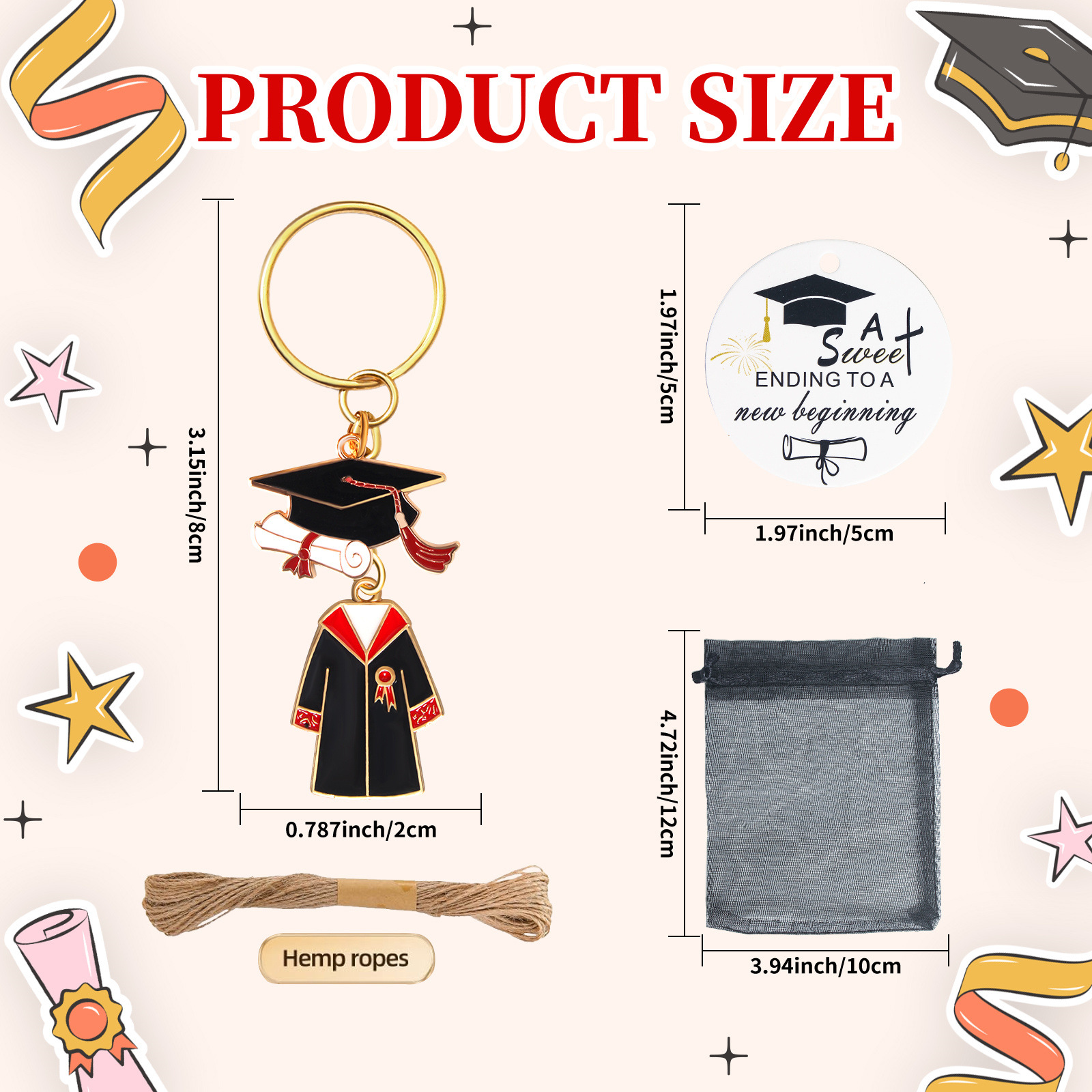 20 Sets Doctoral Cap Graduatio - Wedding Ceremony Supply avis et prix