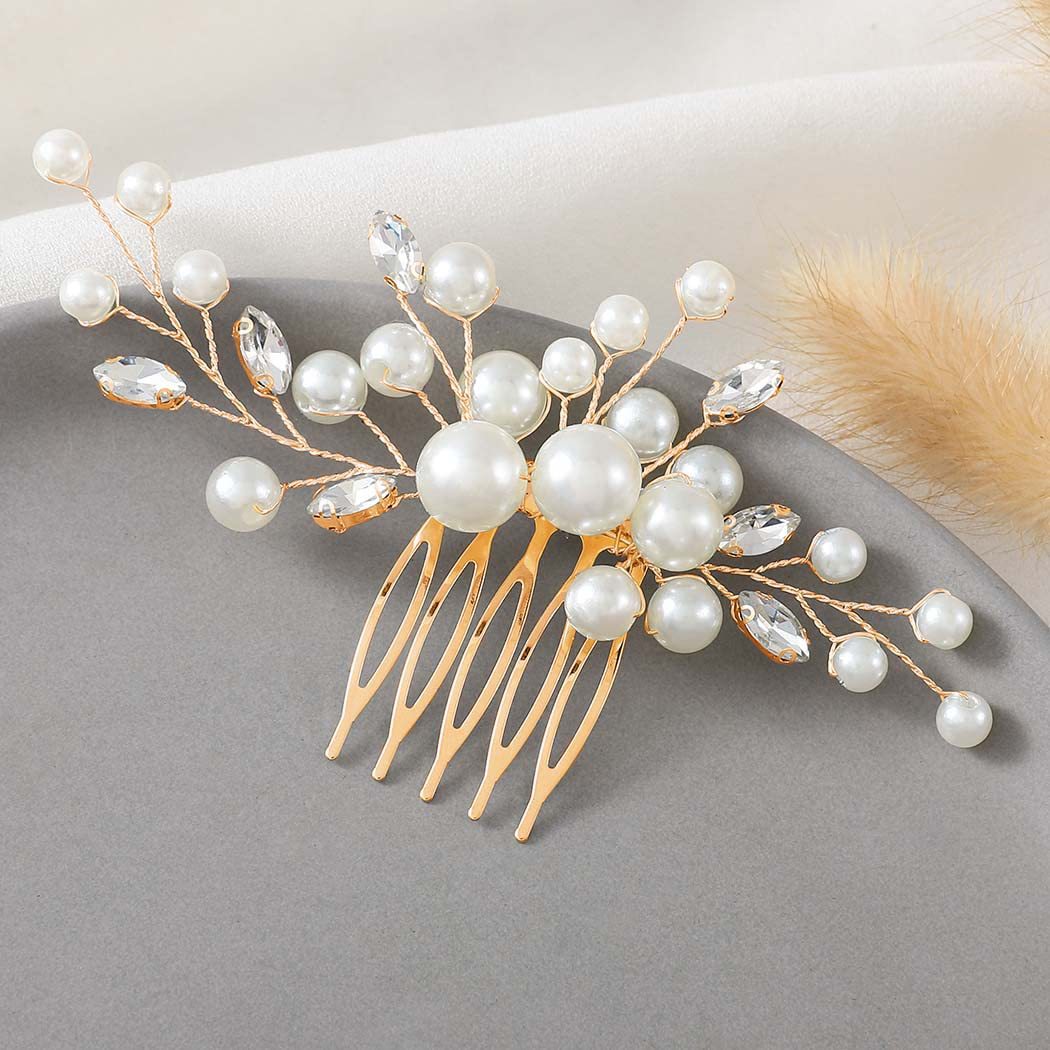 Handmade Pearls Hair Combs Cry - Wedding Supply Store avis et prix