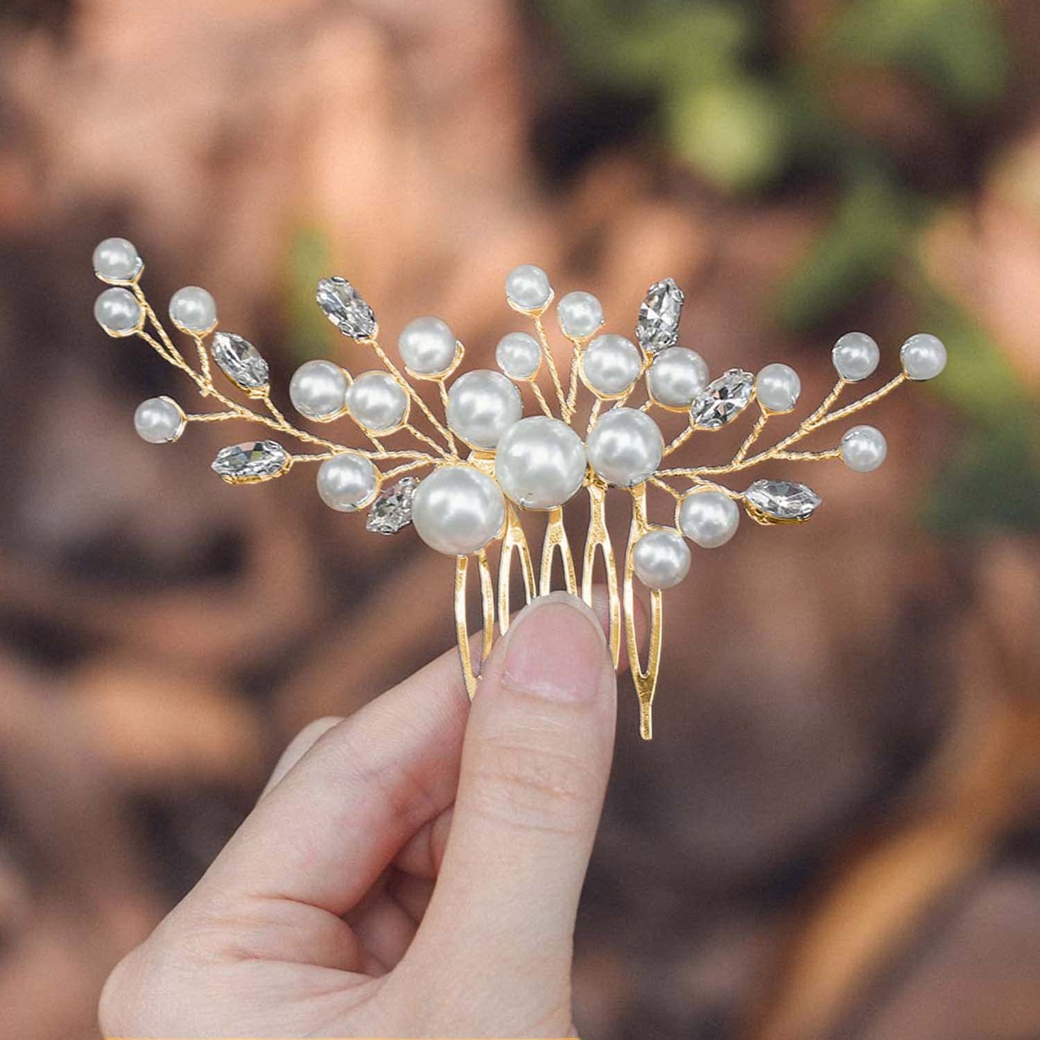 Handmade Pearls Hair Combs Cry - Wedding Supply Store avis et prix