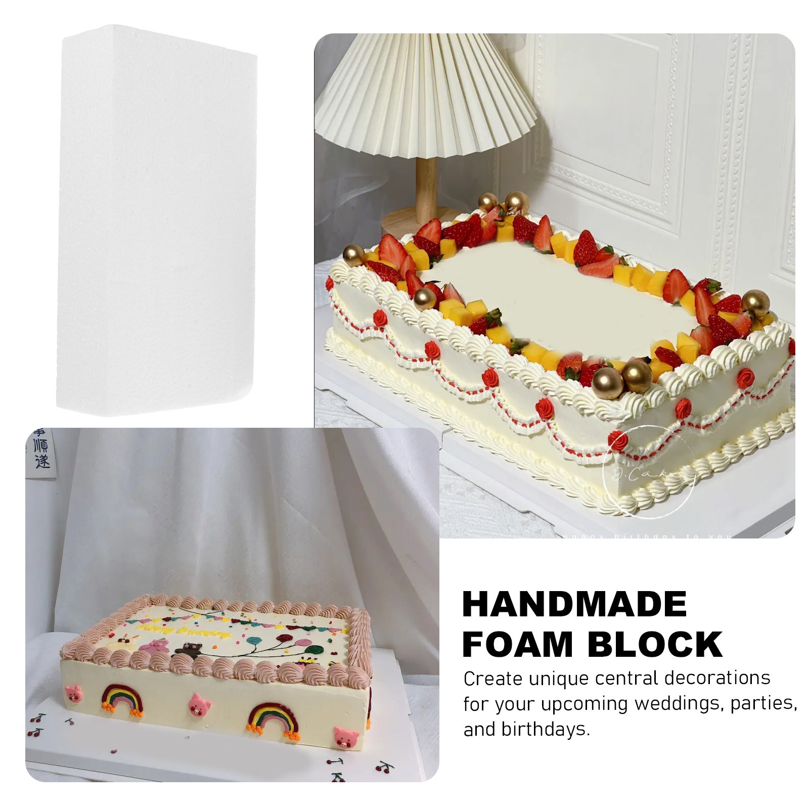 4Pcs Foam Blocks White DIY Cra - Wedding Floral Supply avis et prix