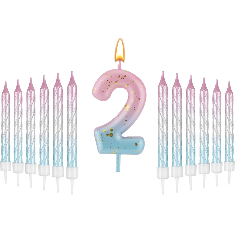 Digital Birthday Candles Pink  - Unity Candle Set avis et prix