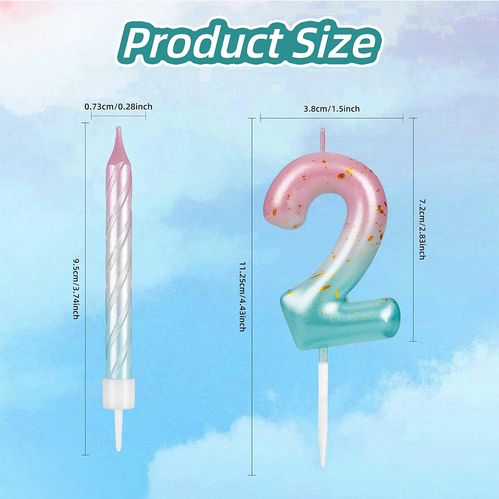 Digital Birthday Candles Pink  - Unity Candle Set avis et prix