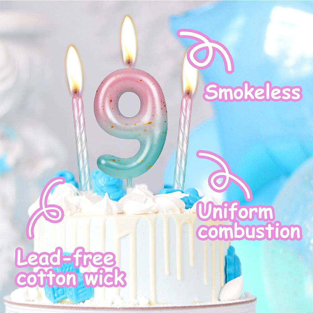 Digital Birthday Candles Pink  - Unity Candle Set avis et prix