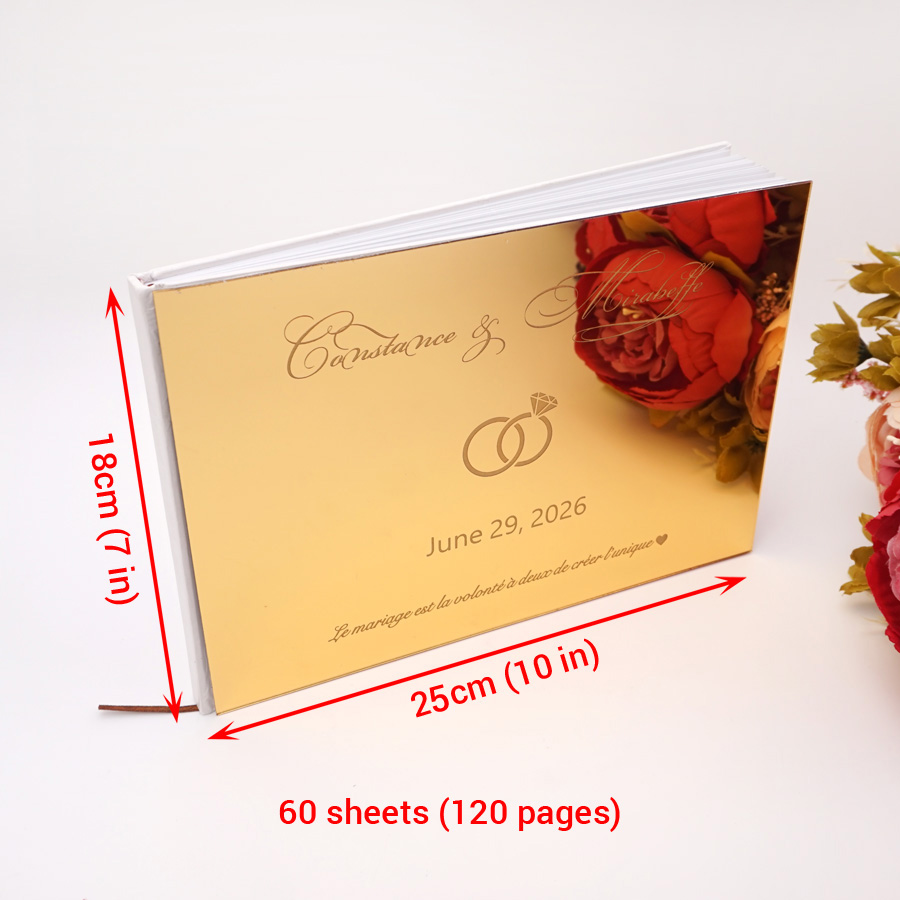 Personalized Wedding Custom Si - Personalized Guest Book avis et prix